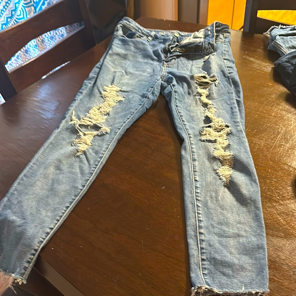 American Eagle ripped jeans